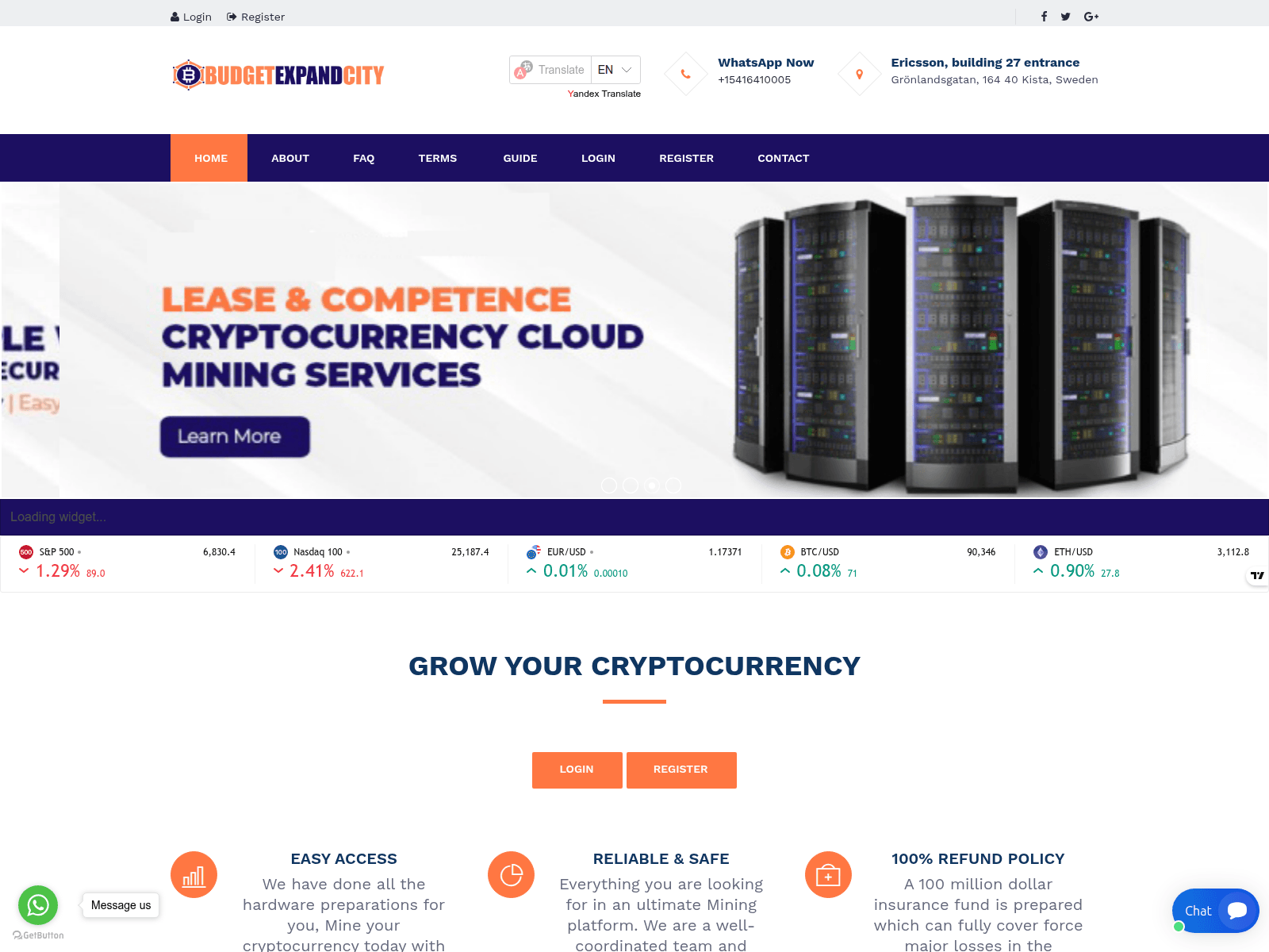 Screenshot of budgetexpandcity.com