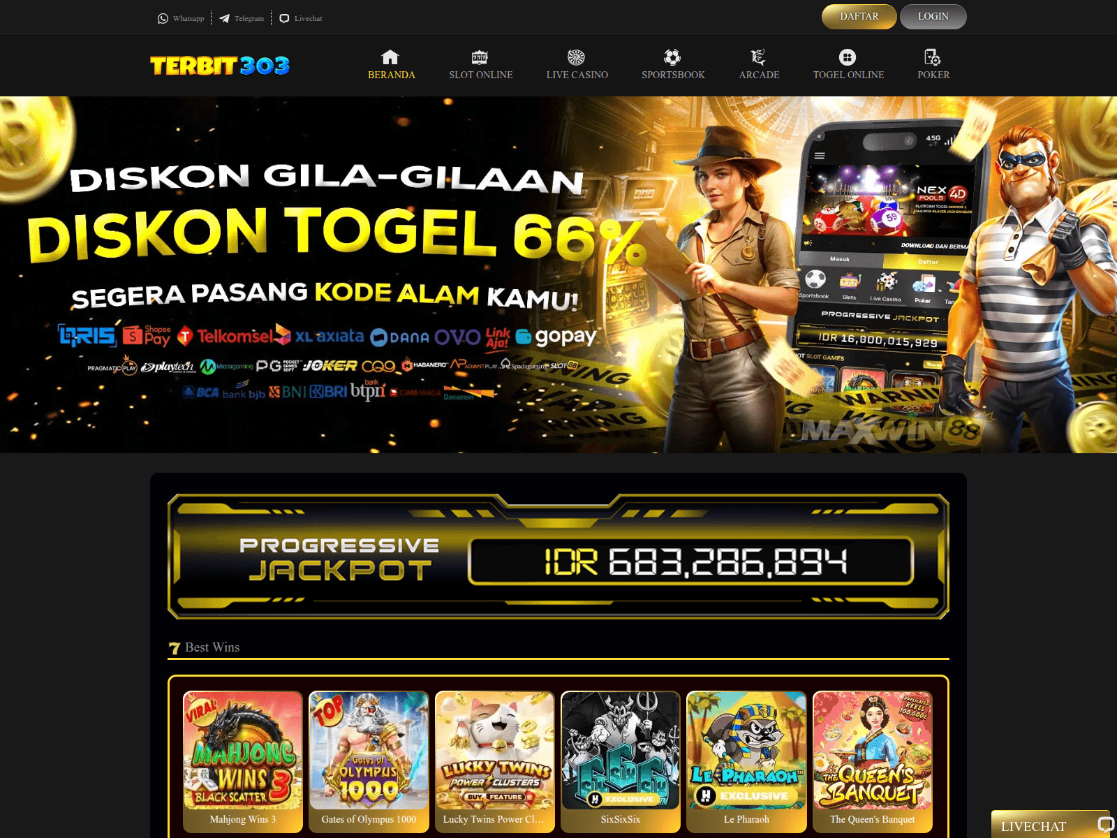 Screenshot of terbit303.com