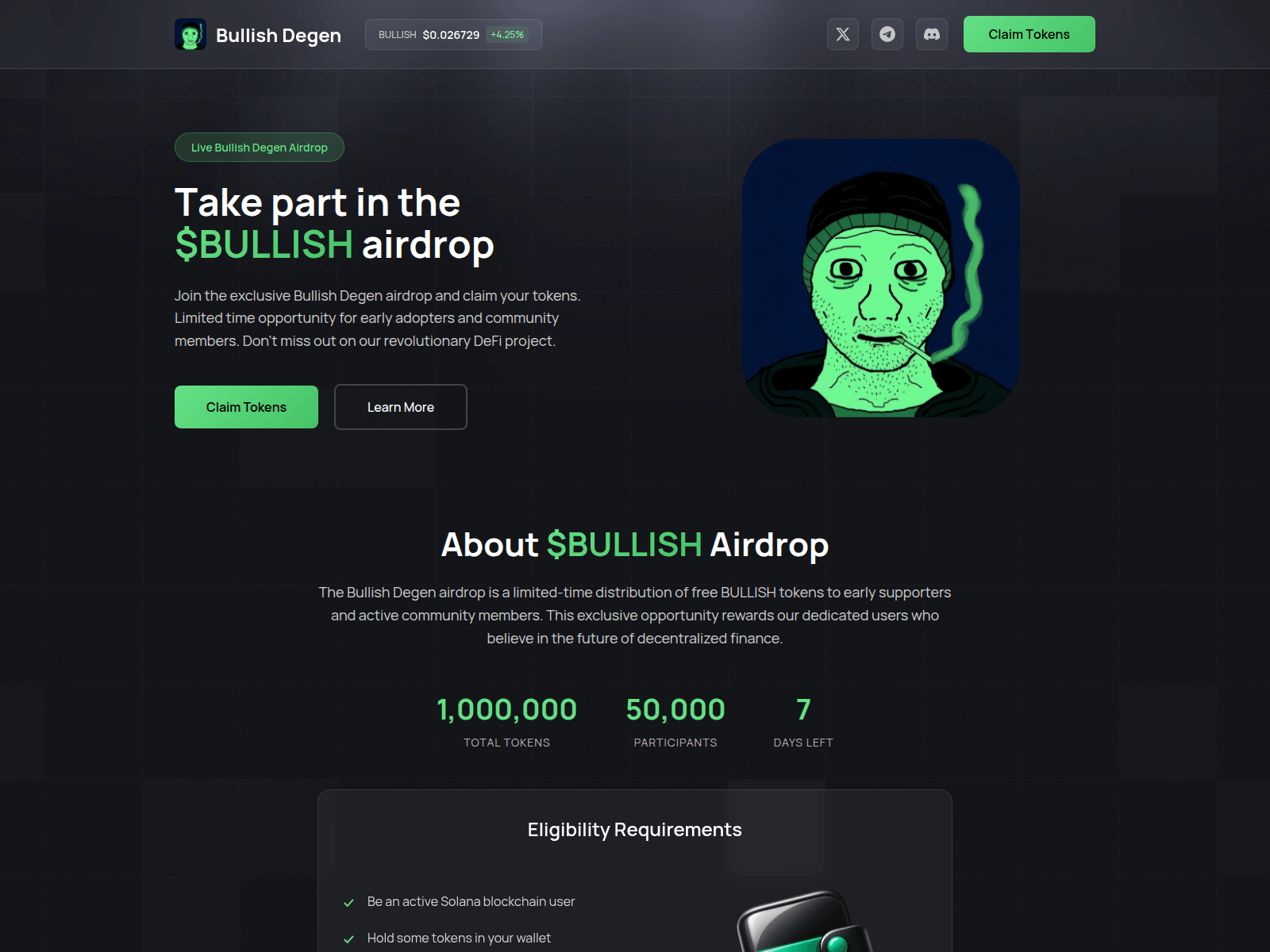 Screenshot of join-bullishsol.xyz