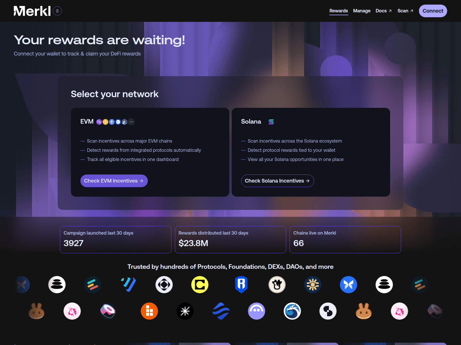 Screenshot of drip.distribute-merkl.xyz