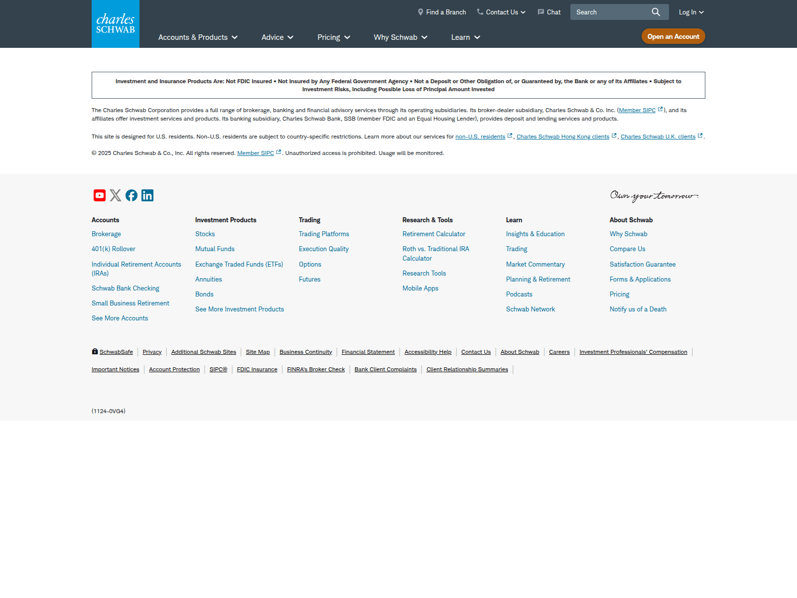 Screenshot of charles-schwab.vercel.app