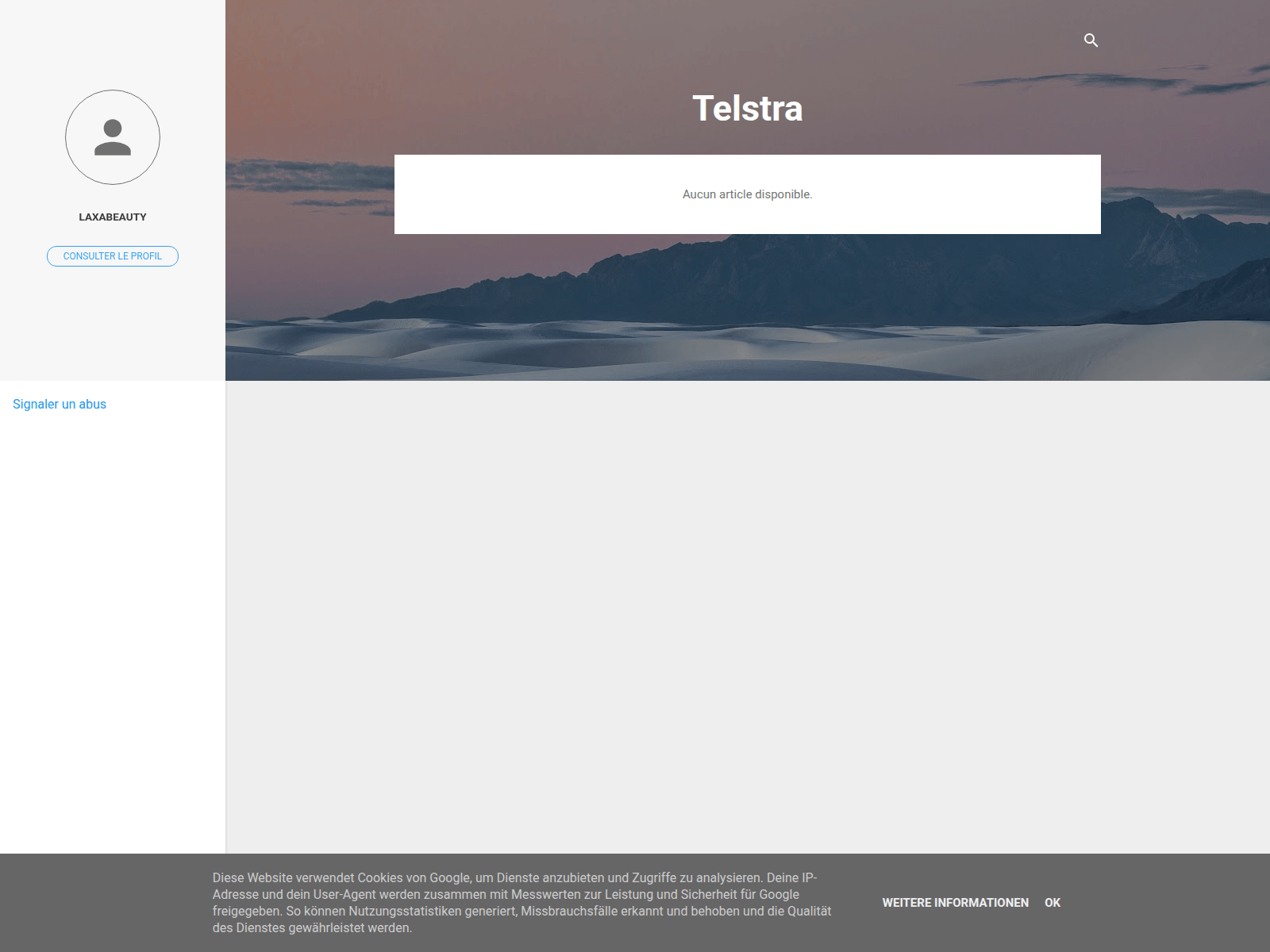 Screenshot of telstra243.blogspot.com