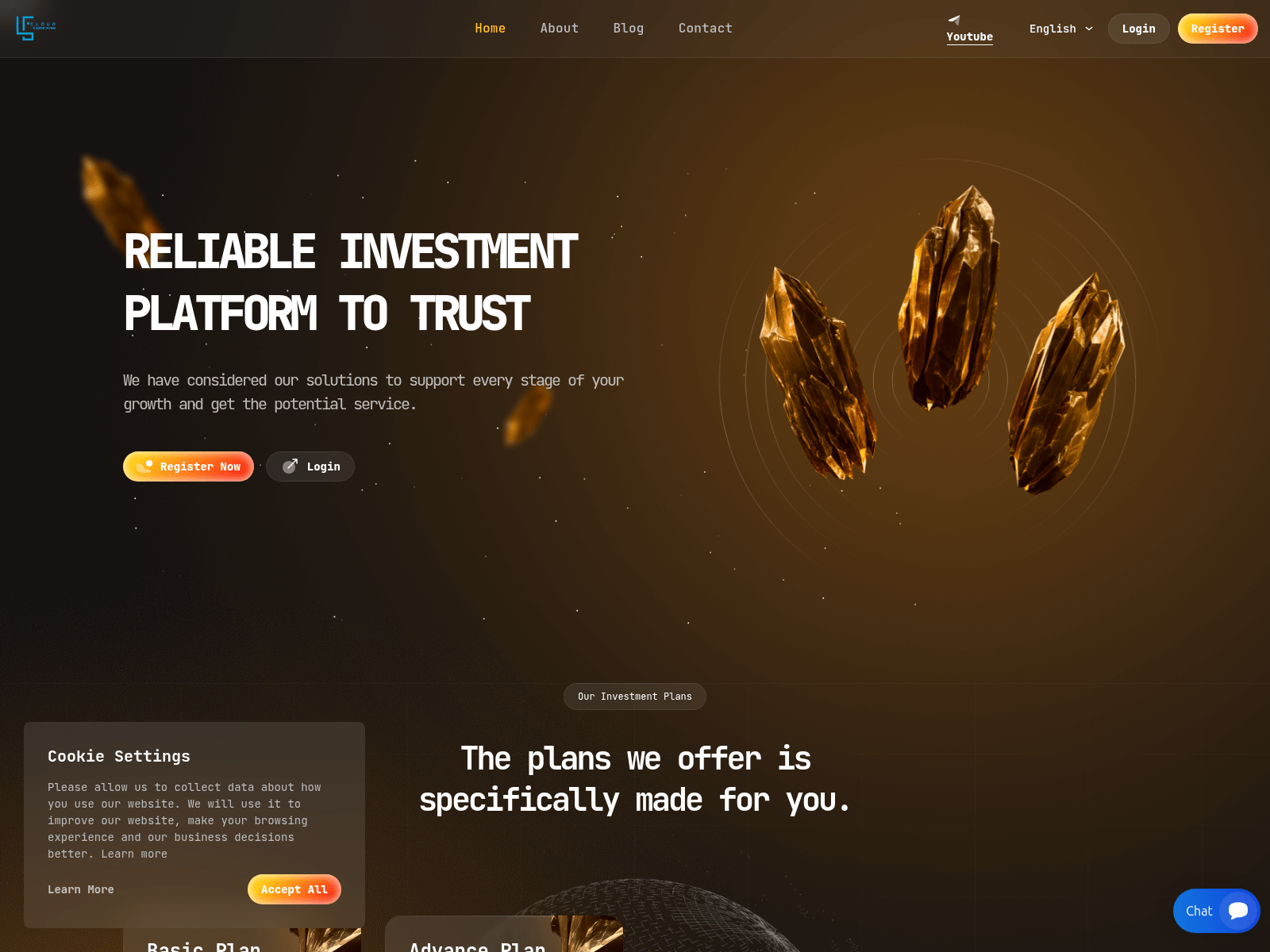 Screenshot of app.cloudcapitalinvest.com