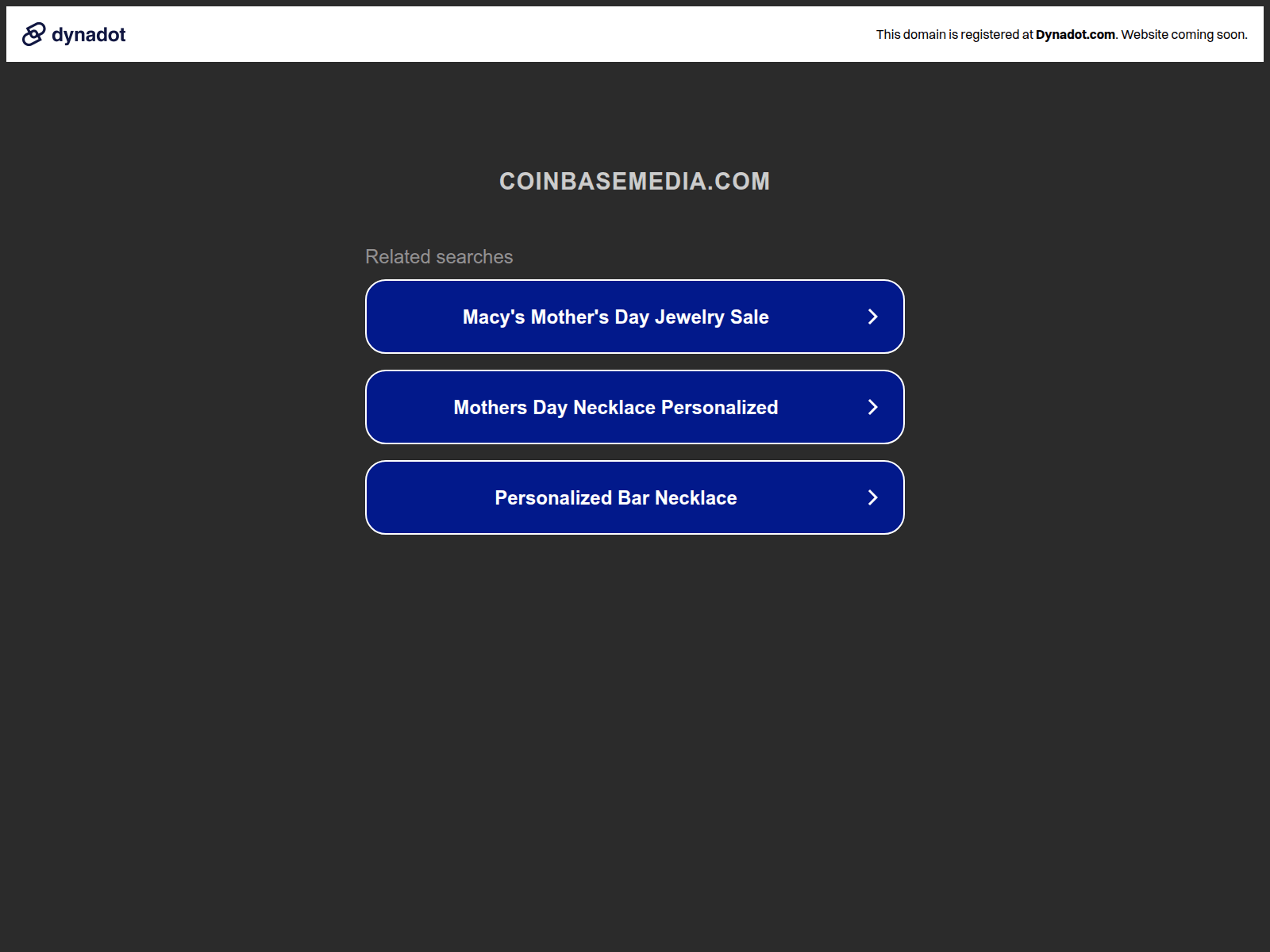Screenshot of coinbasemedia.com