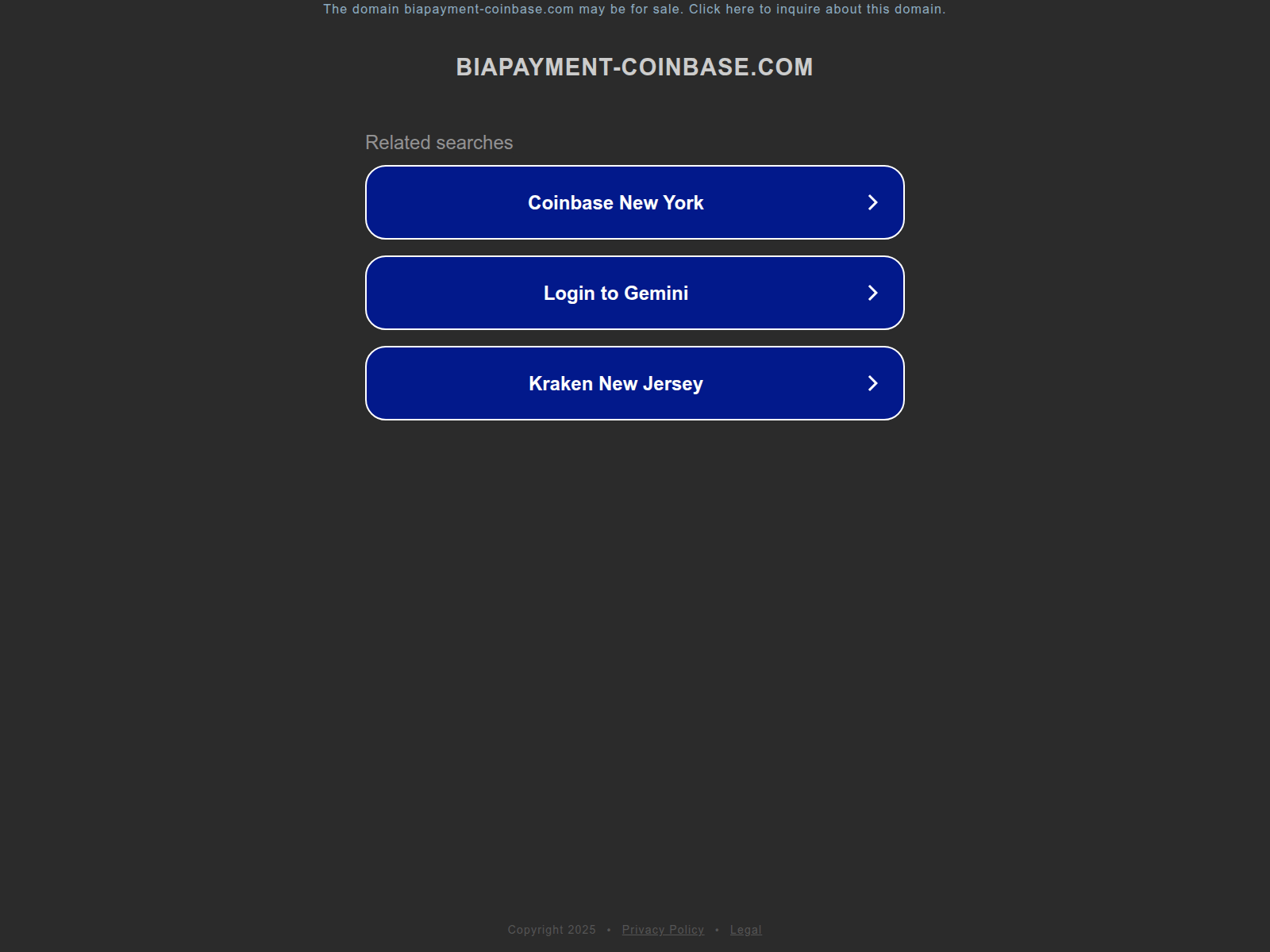 Screenshot of ww25.biapayment-coinbase.com
