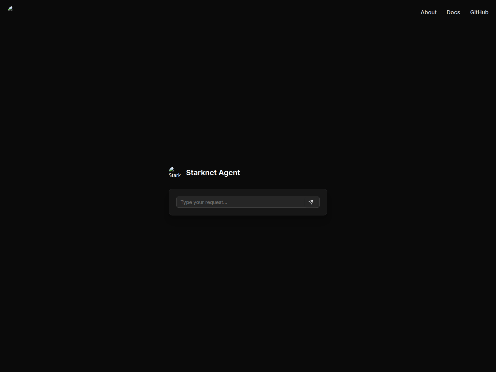 Screenshot of starknet-agent.vercel.app