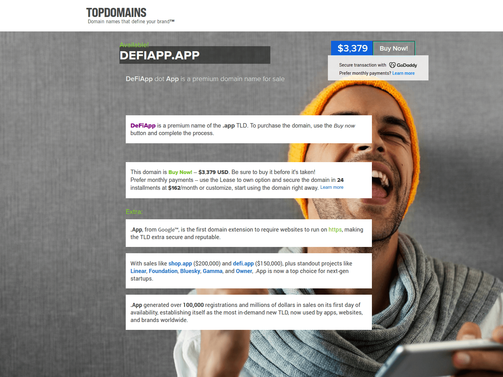 Screenshot of defiapp.app