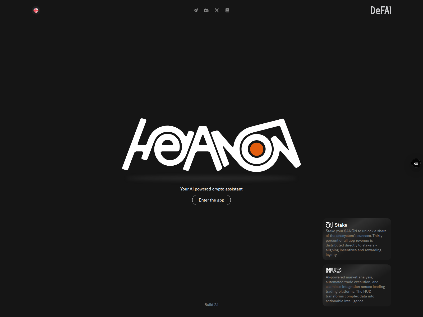 Screenshot of heyanon-ai-interface-git-feature-zodiac-widget-real-wagmi.vercel.app