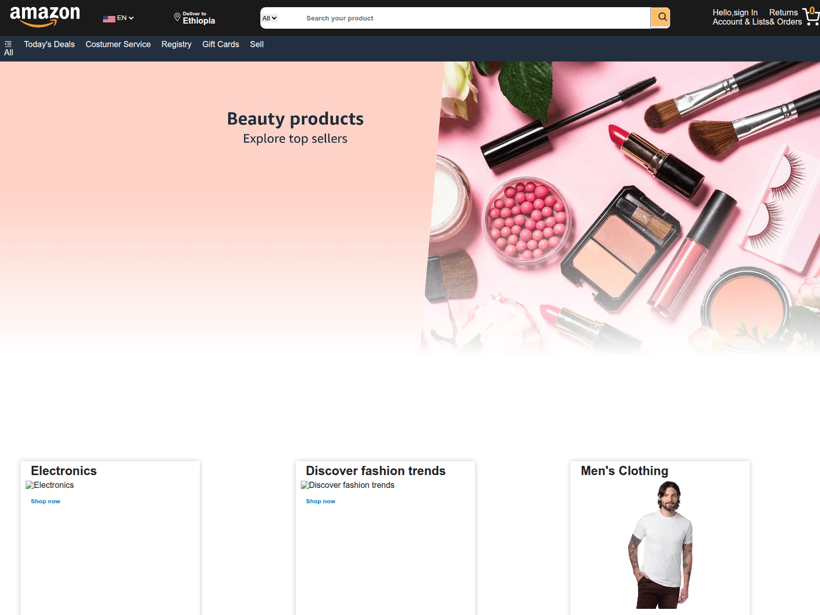 Screenshot of amazongech.netlify.app