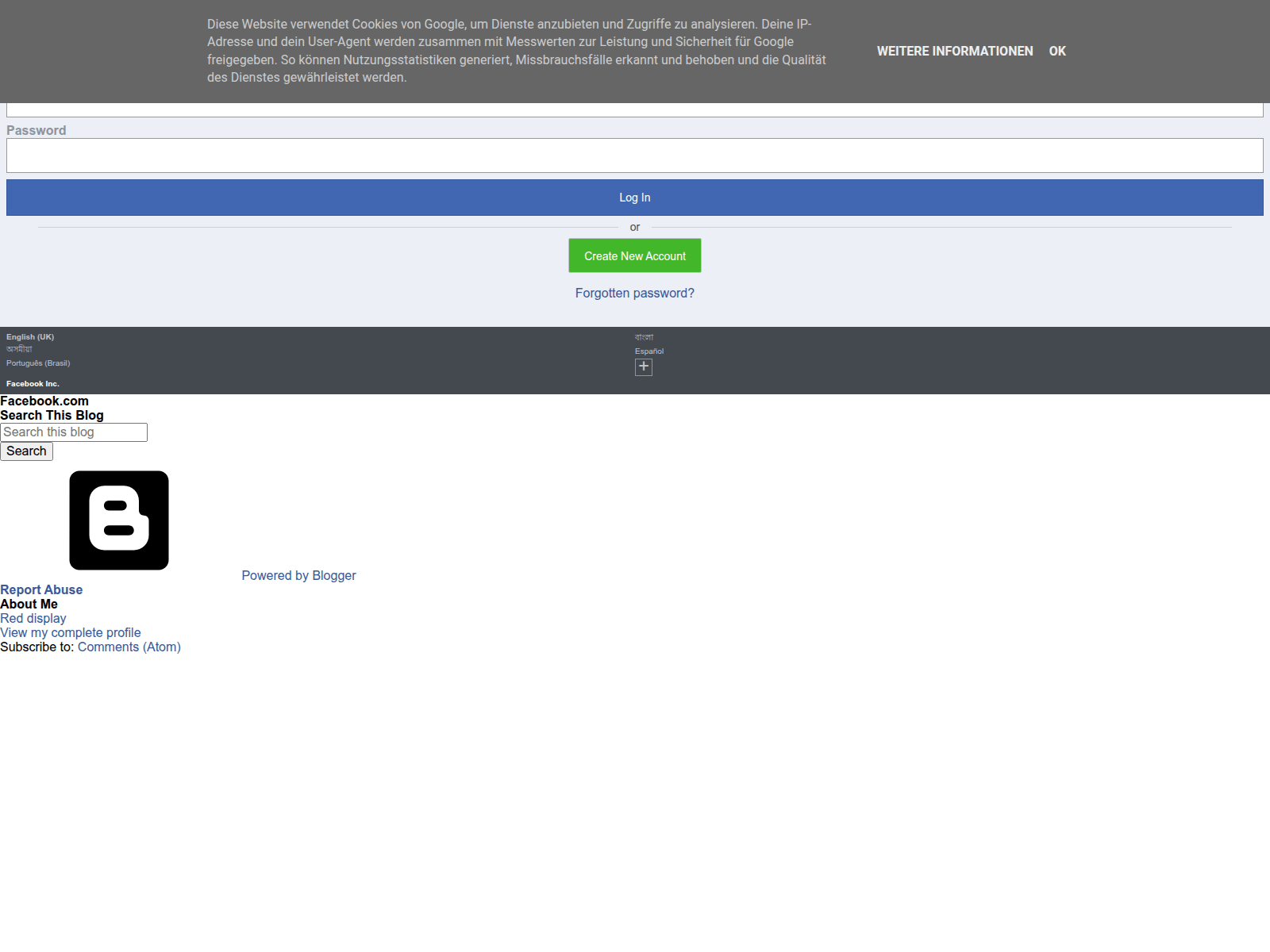 Screenshot of facebooklal.blogspot.com