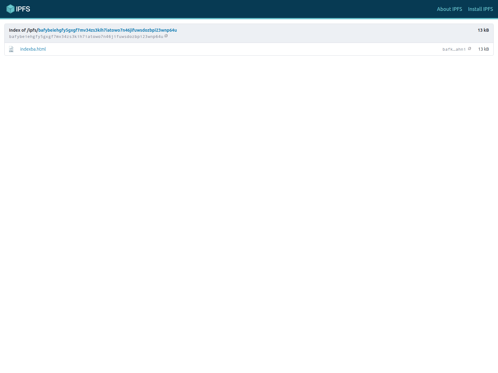 Screenshot of bafybeiehgfy5gxgf7mv34zs3kih7iatowo7n46jifuwsdozbpi23wnp64u.ipfs.dweb.link