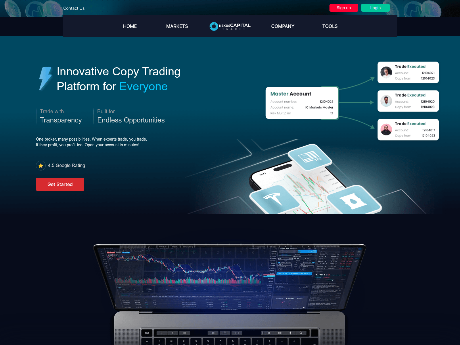 Screenshot of nexuscapitaltrades.com