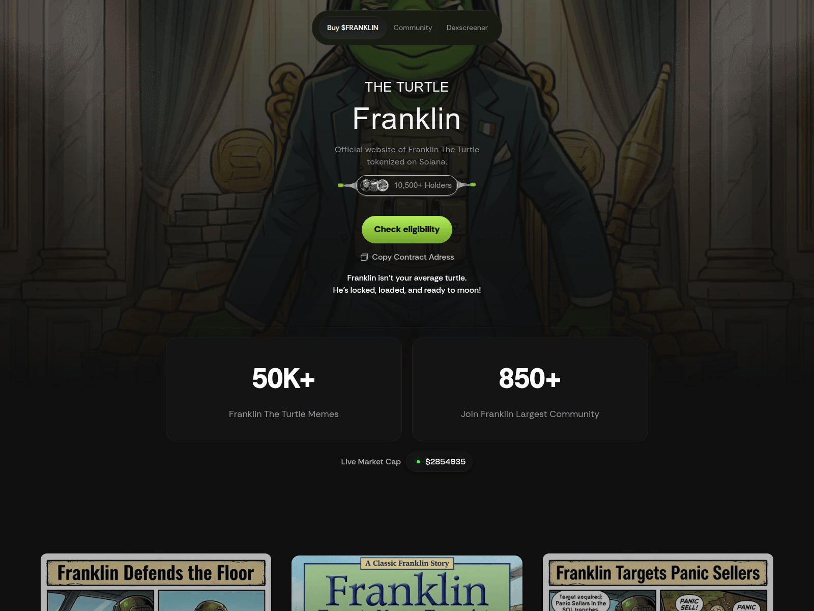 Screenshot of franklinsolana.net
