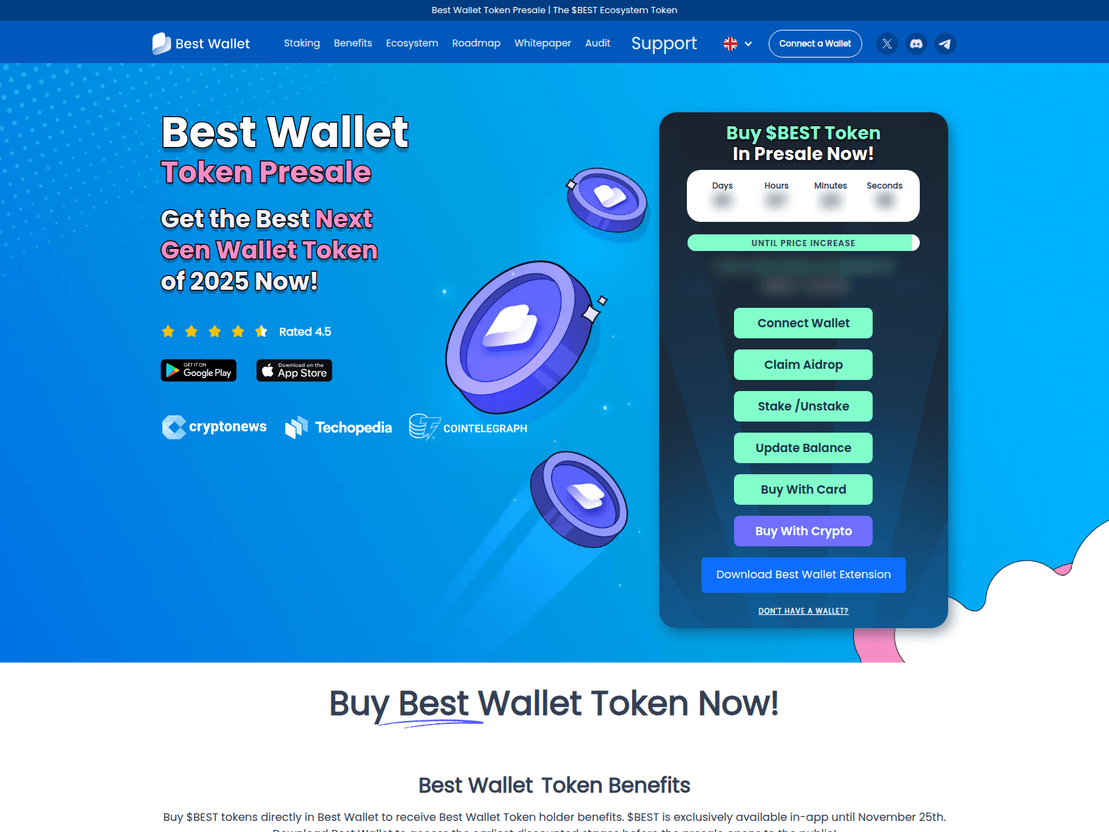 Screenshot of www.bestwalletsclaim.live