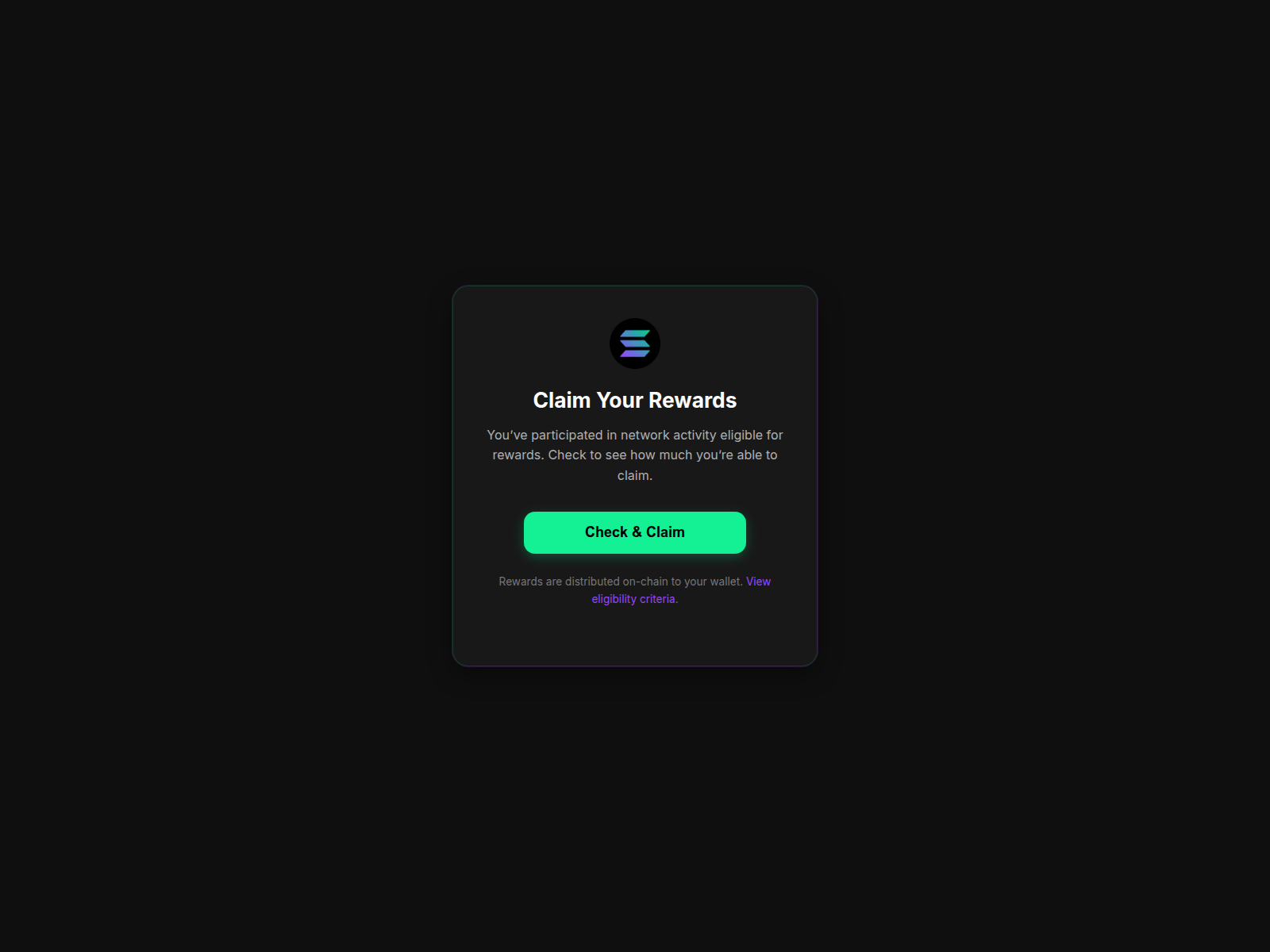 Screenshot of claim-sol.space