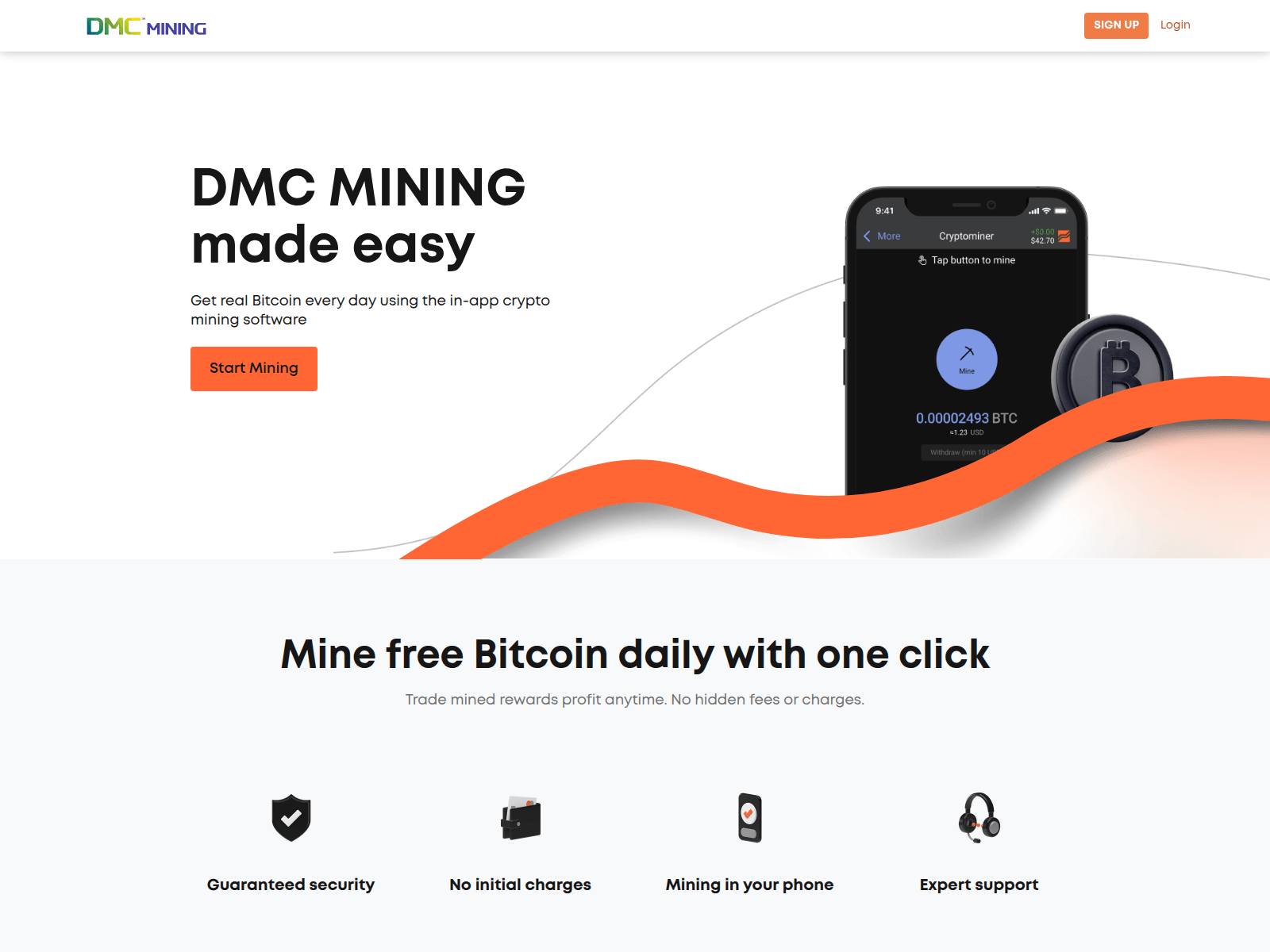 Screenshot of dmcmining.pro