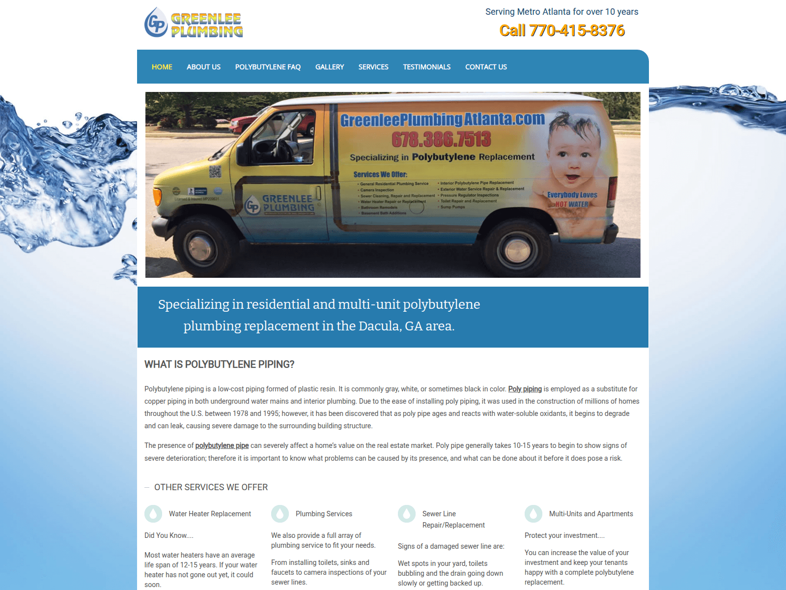 Screenshot of polybutylenedaculaga.com