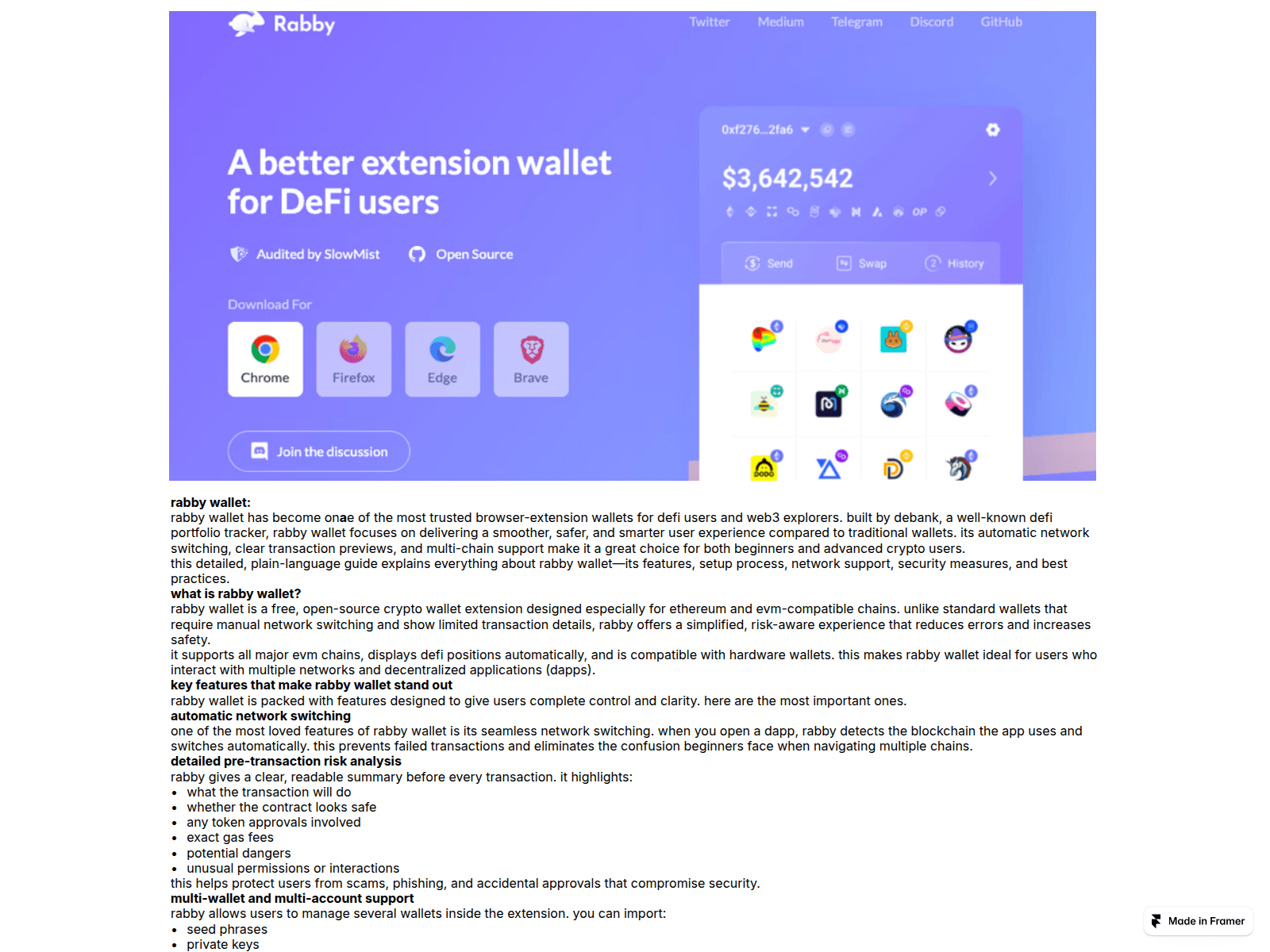 Screenshot of io-rabby-wallet.framer.media