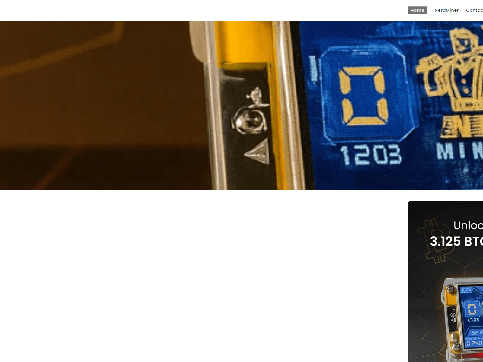 Screenshot of tryblockminer.com
