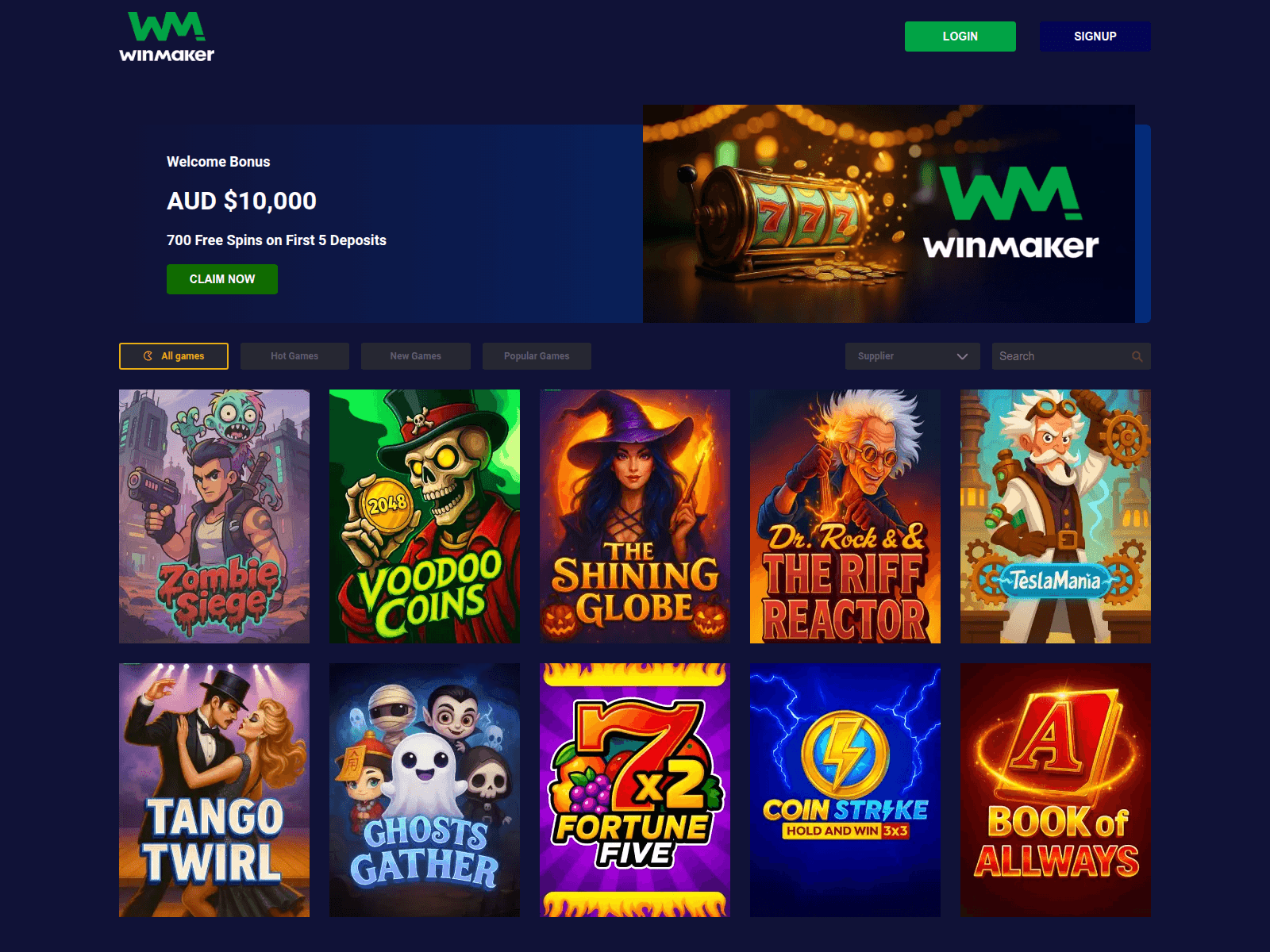 Screenshot of winmaker.co.com