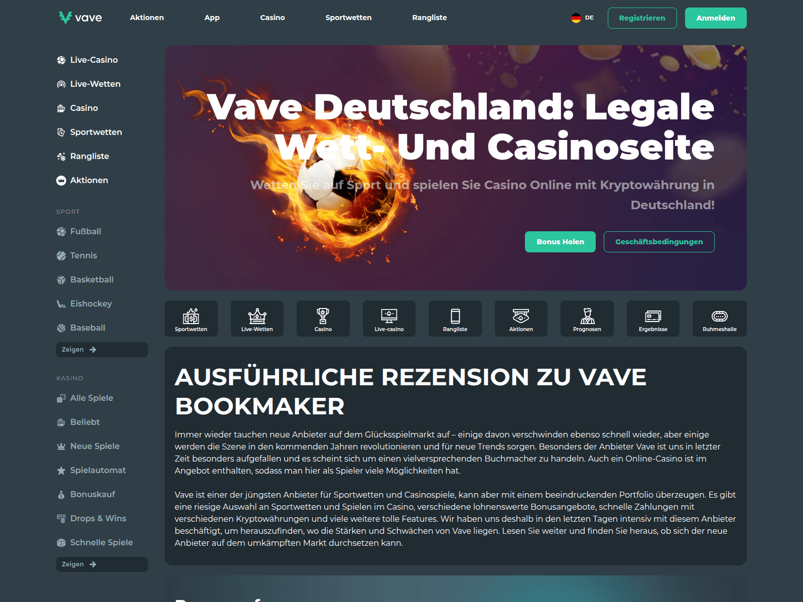 Screenshot of vave.co.com