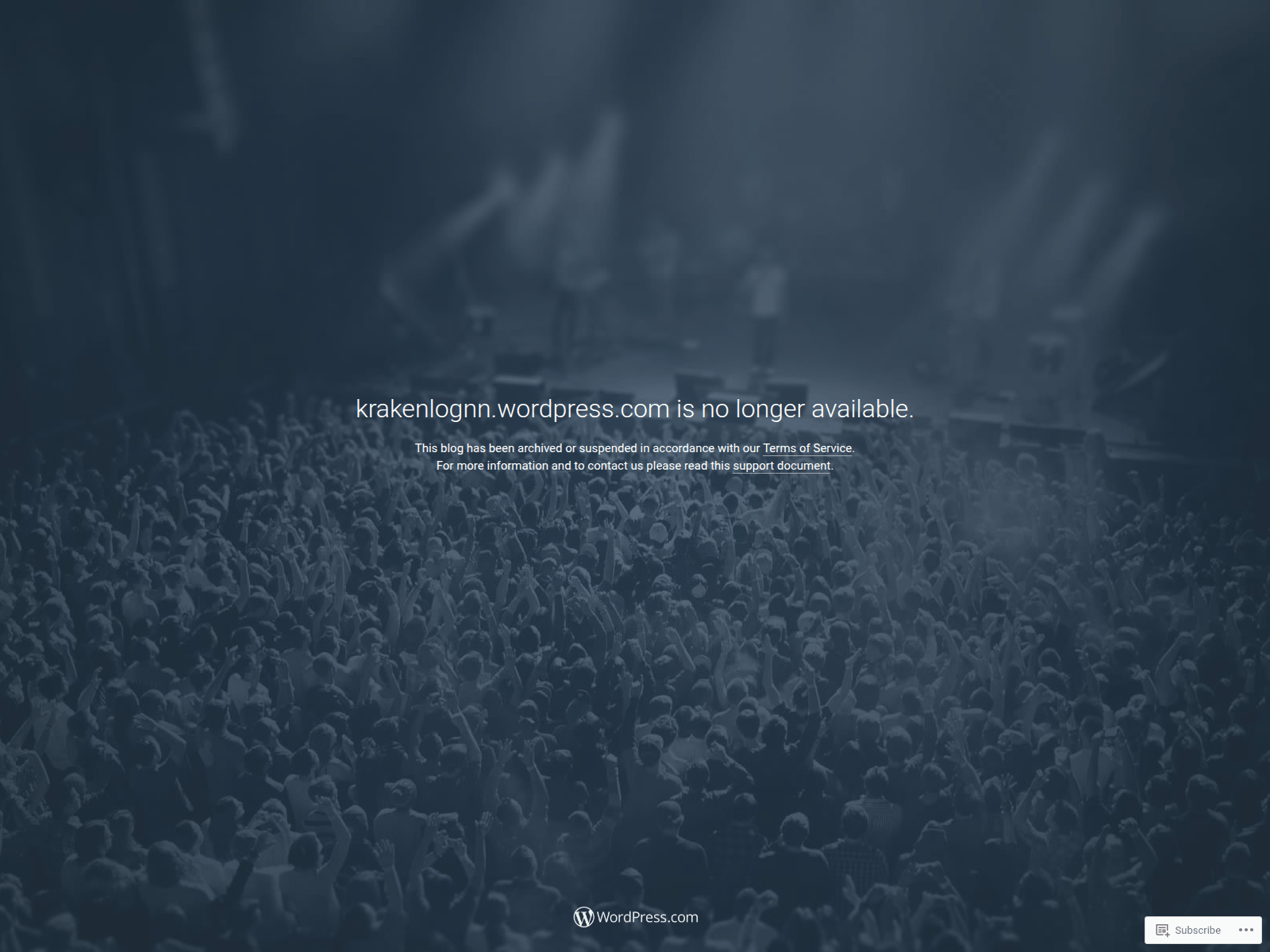 Screenshot of krakenlognn.wordpress.com