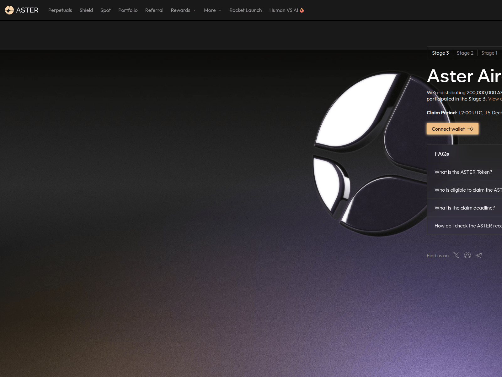 Screenshot of asterdexdrop.app
