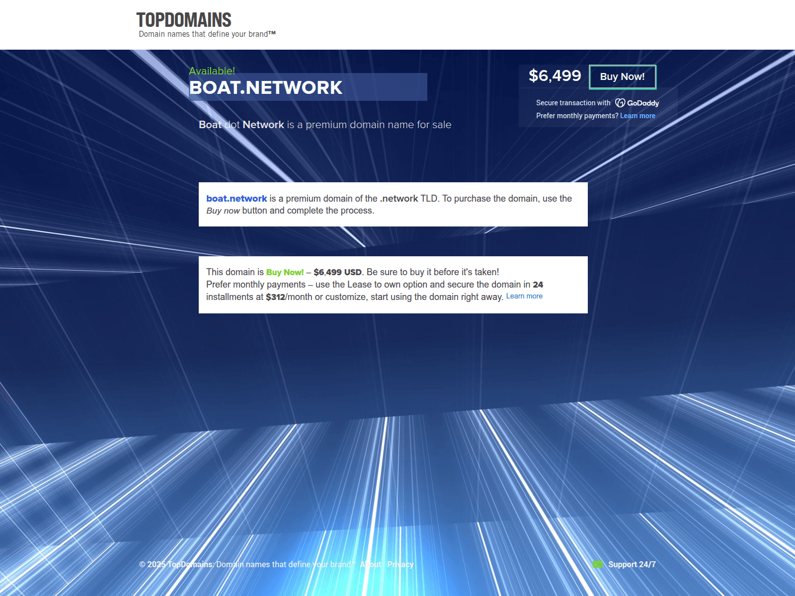 Screenshot of boat.network