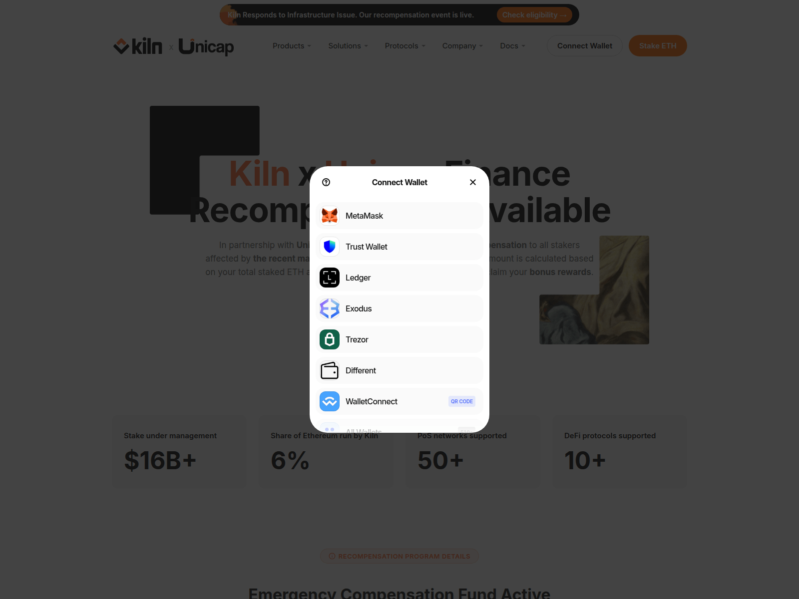 Screenshot of recompensation-kiln.fi