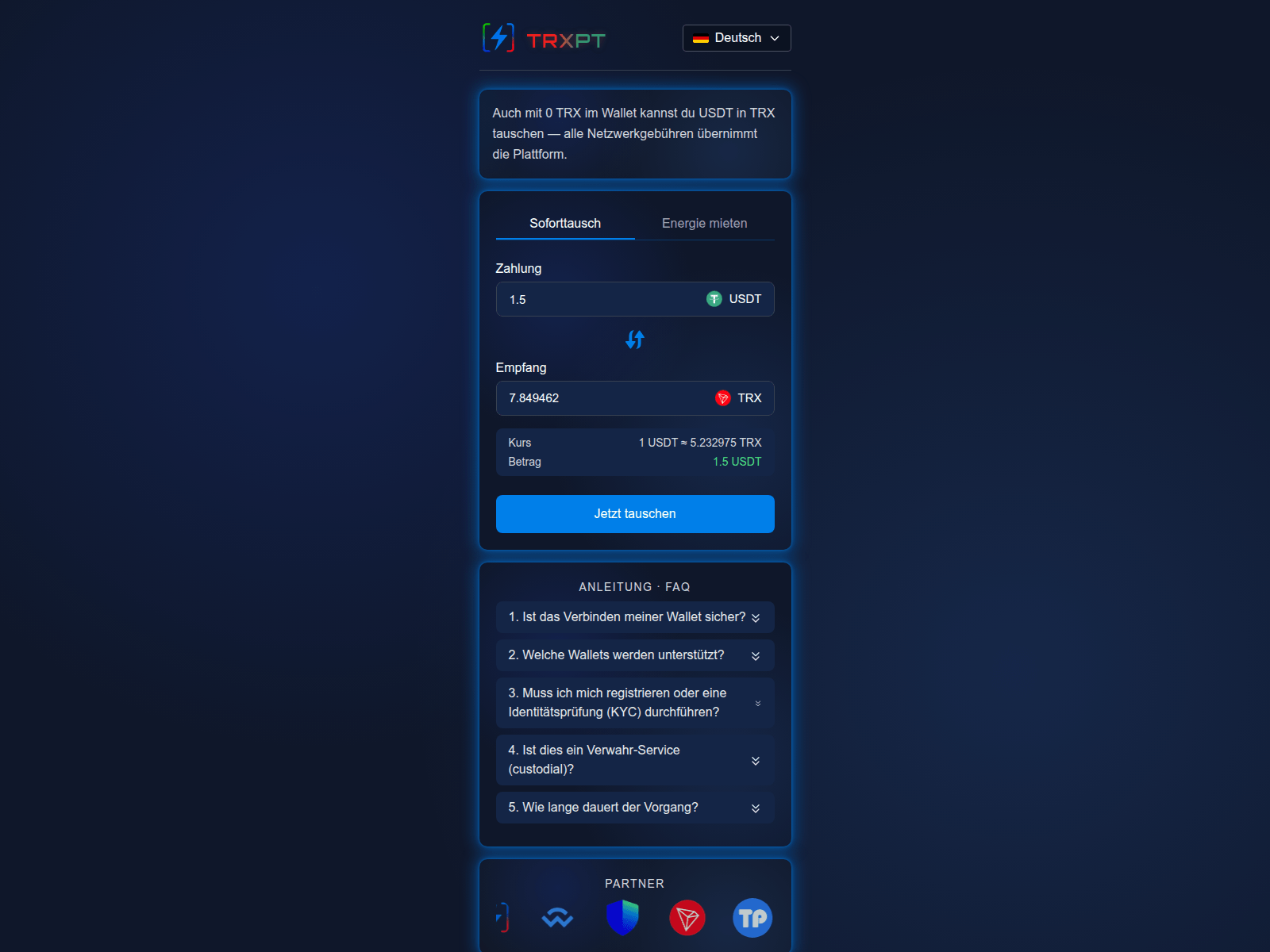 Screenshot of trxpt.org