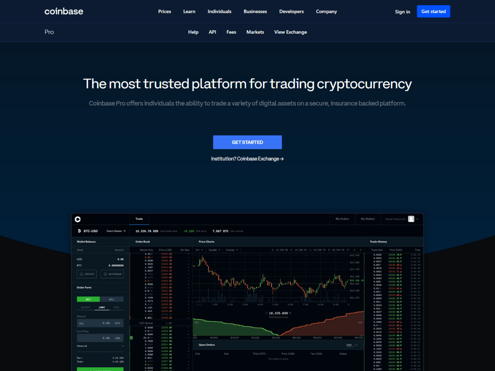 Screenshot of home-pro-coinbase-auth.wstd.io
