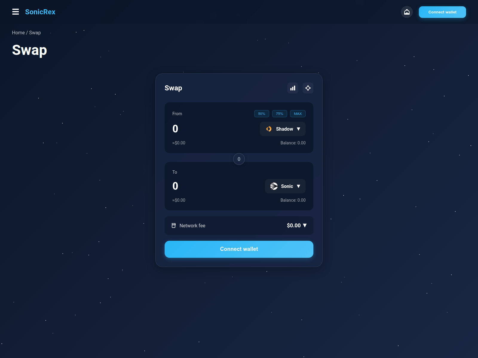 Screenshot of sonicrex.com