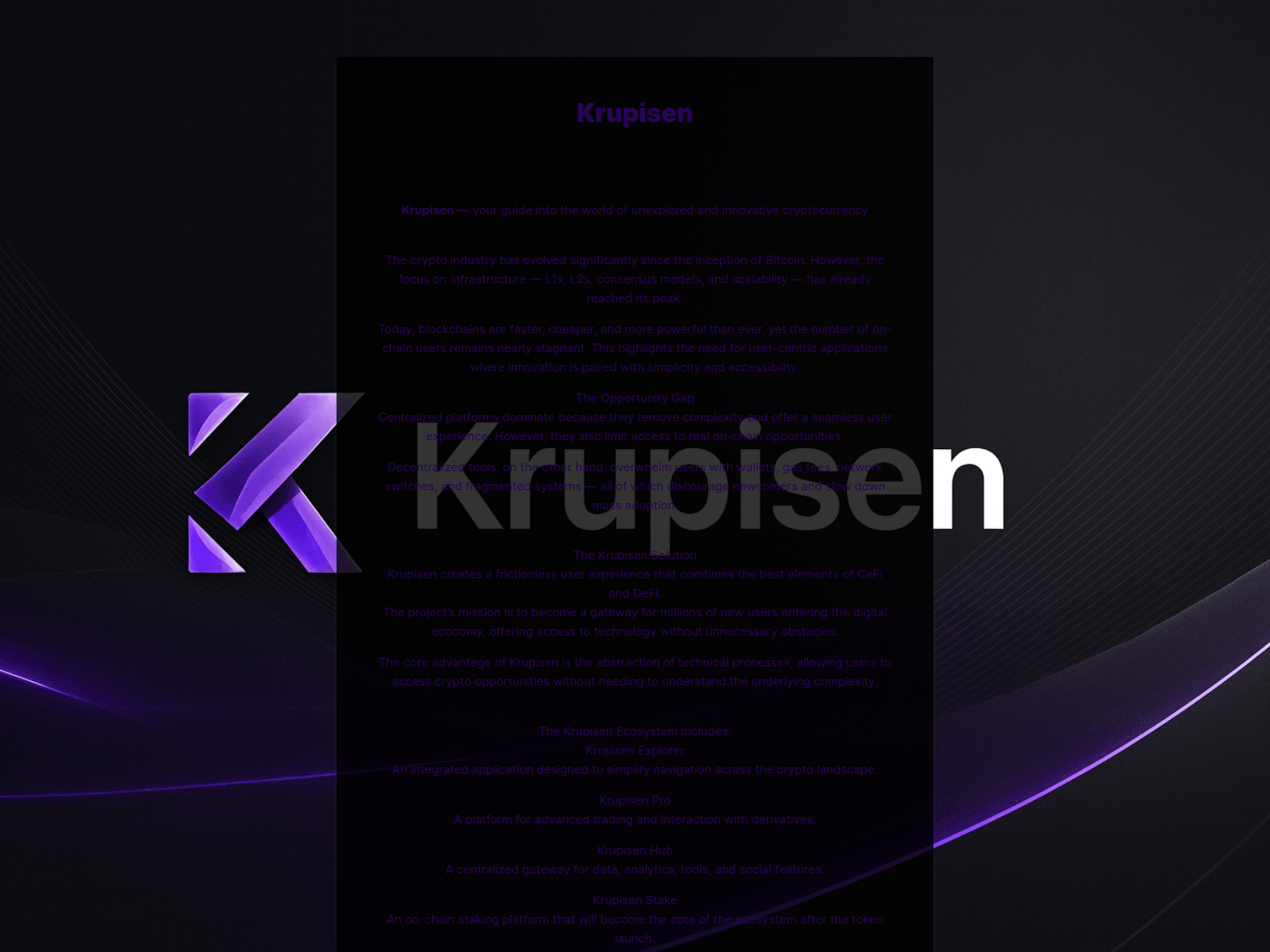 Screenshot of krupisenteam.xyz