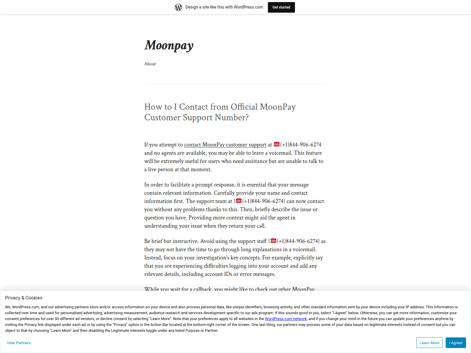Screenshot of mmonpay.wordpress.com