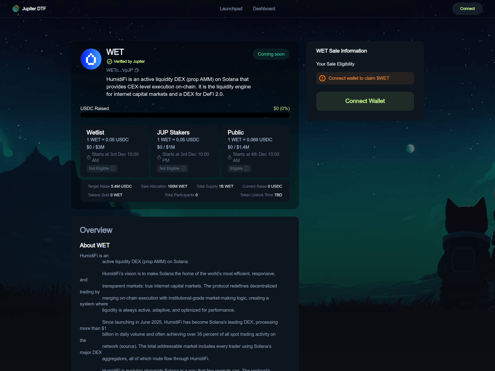 Screenshot of humidify-jup.xyz