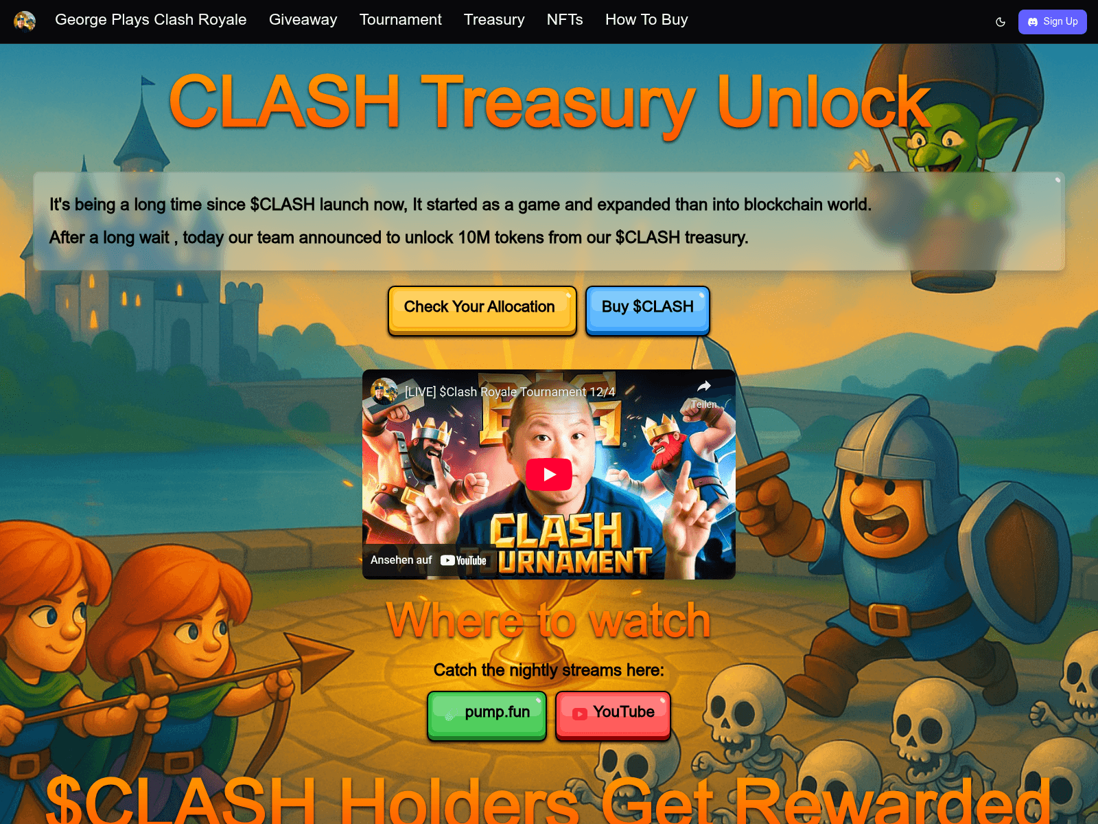 Screenshot of allocation-georgeplayclashroyale.com