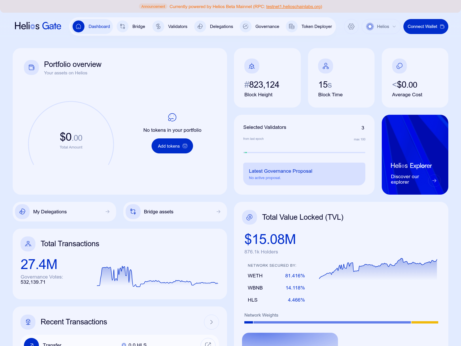 Screenshot of helioschain.net