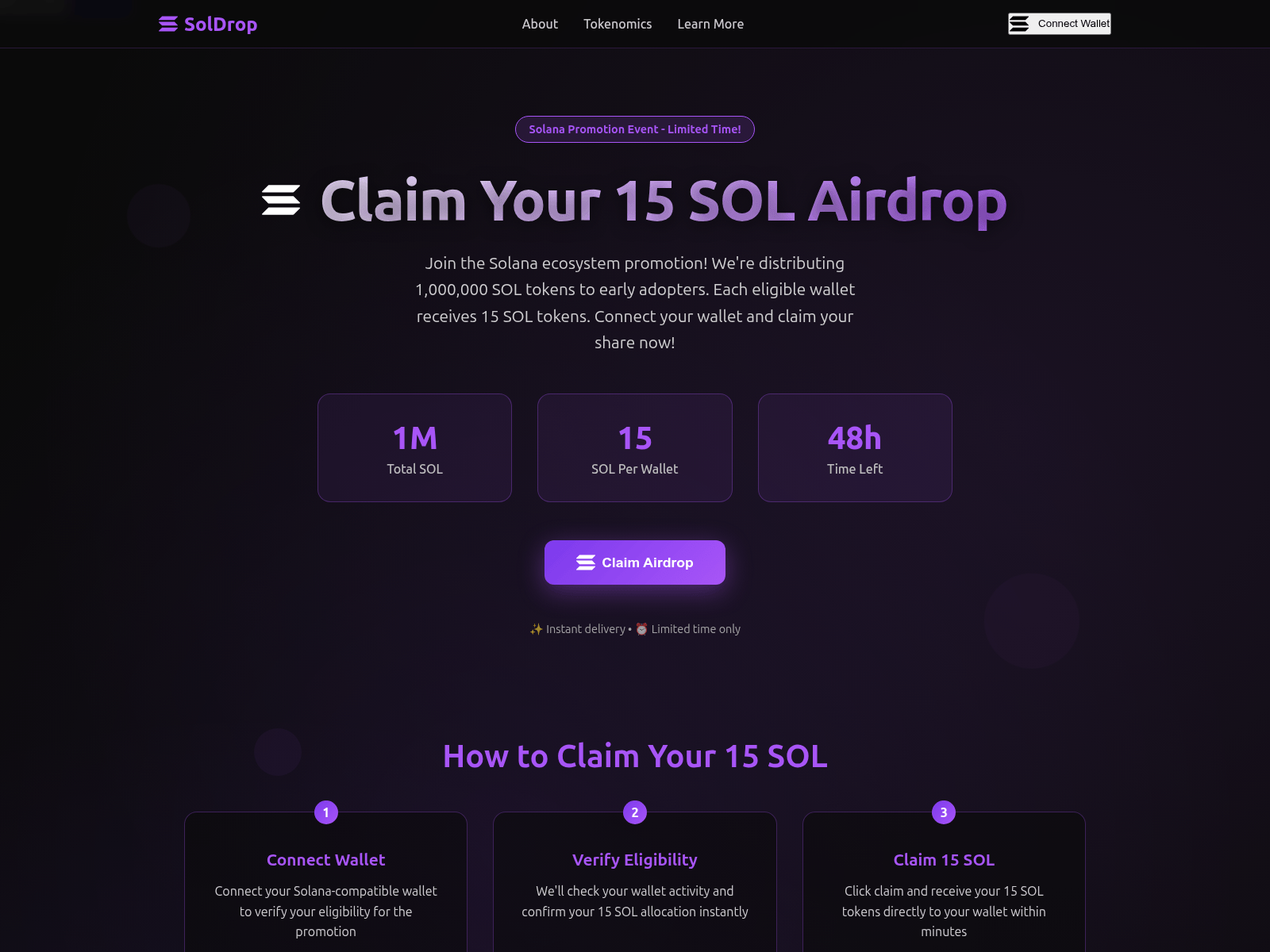Screenshot of dropsol-main.com