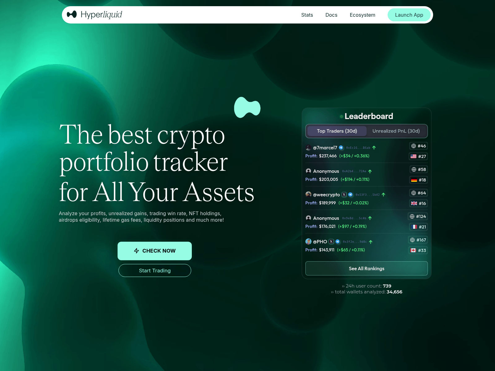 Screenshot of hyperliquid-tracing.web.app