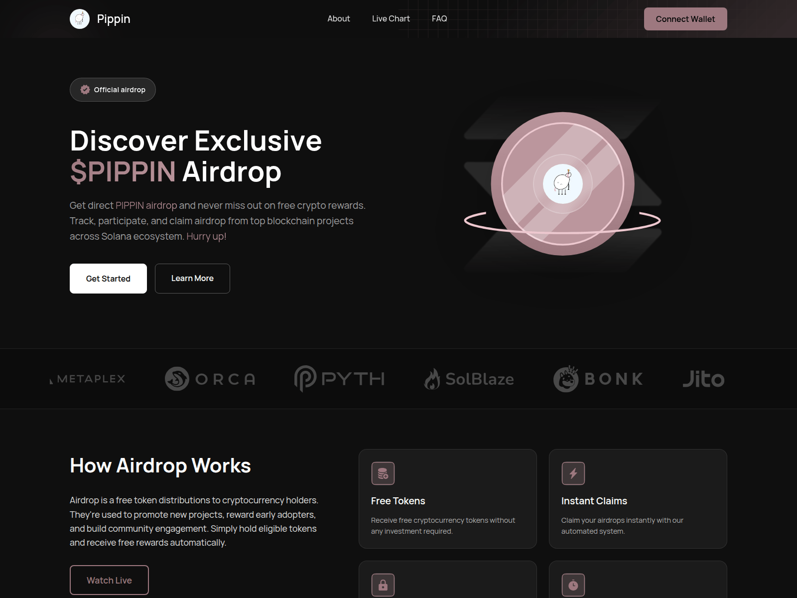 Screenshot of drop-pippin.top