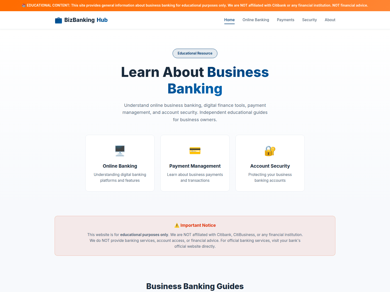Screenshot of businescsitigrouponline.com