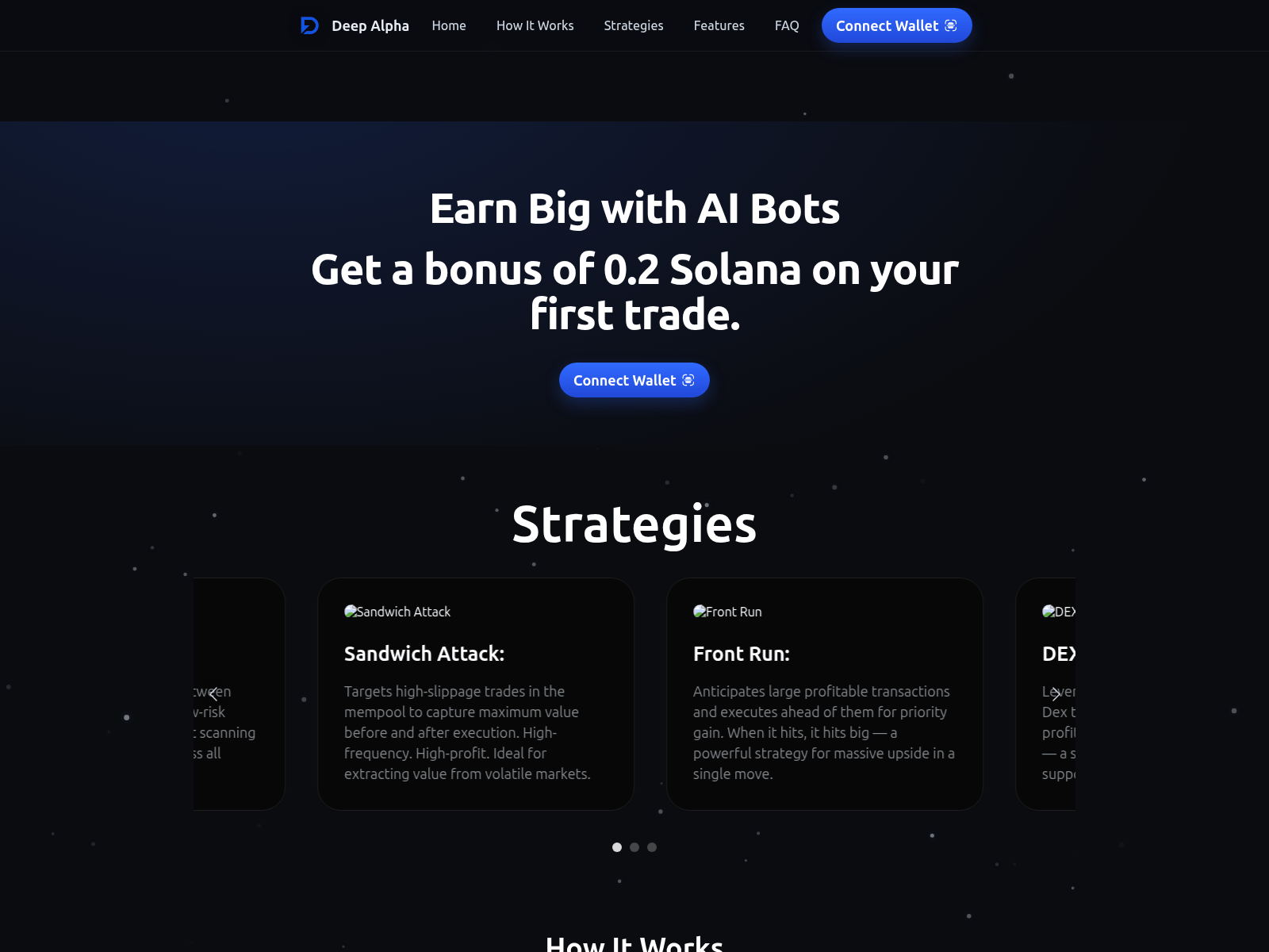 Screenshot of deepalpha.trade