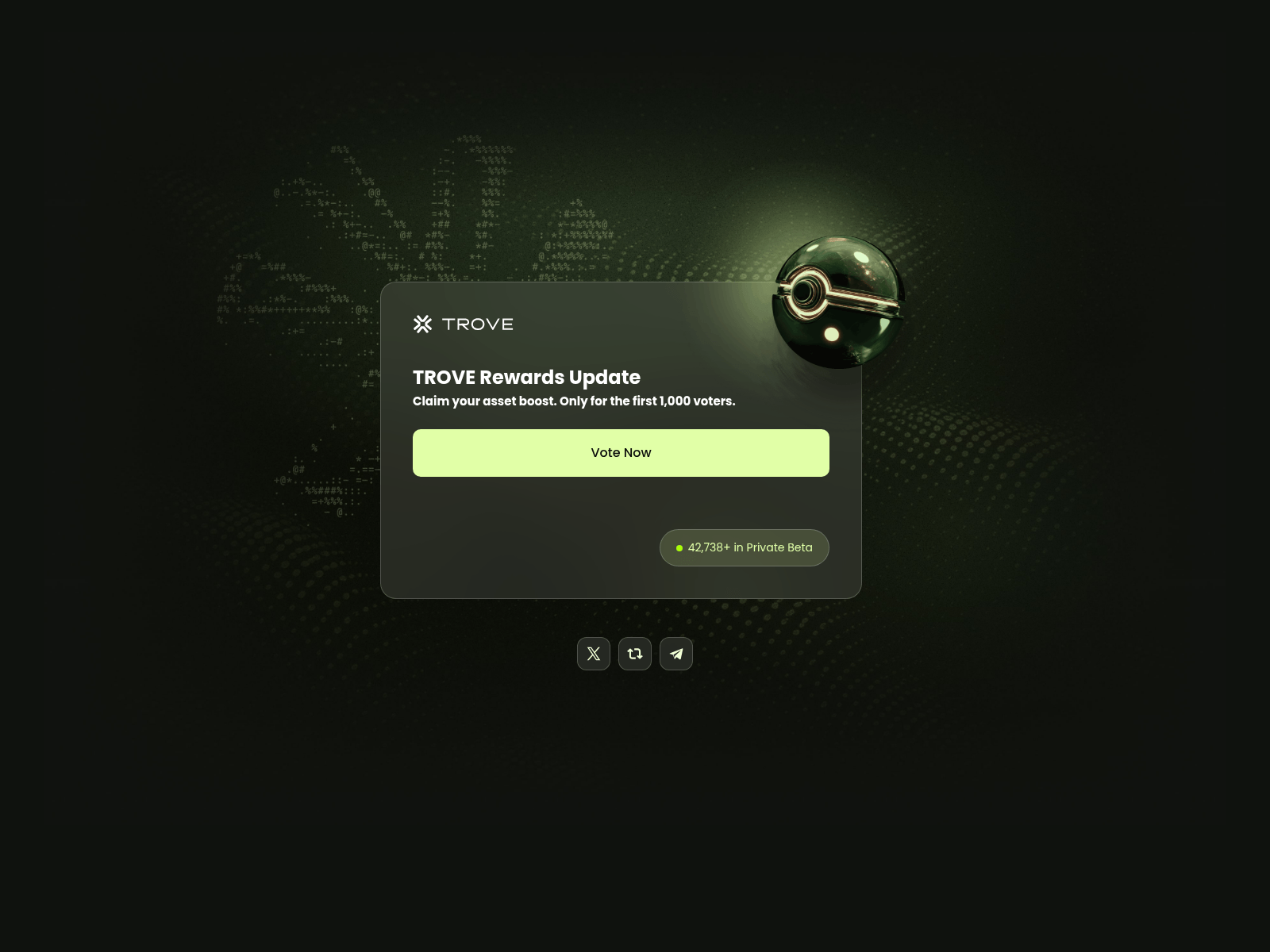 Screenshot of votes-trovemarkets.pages.dev