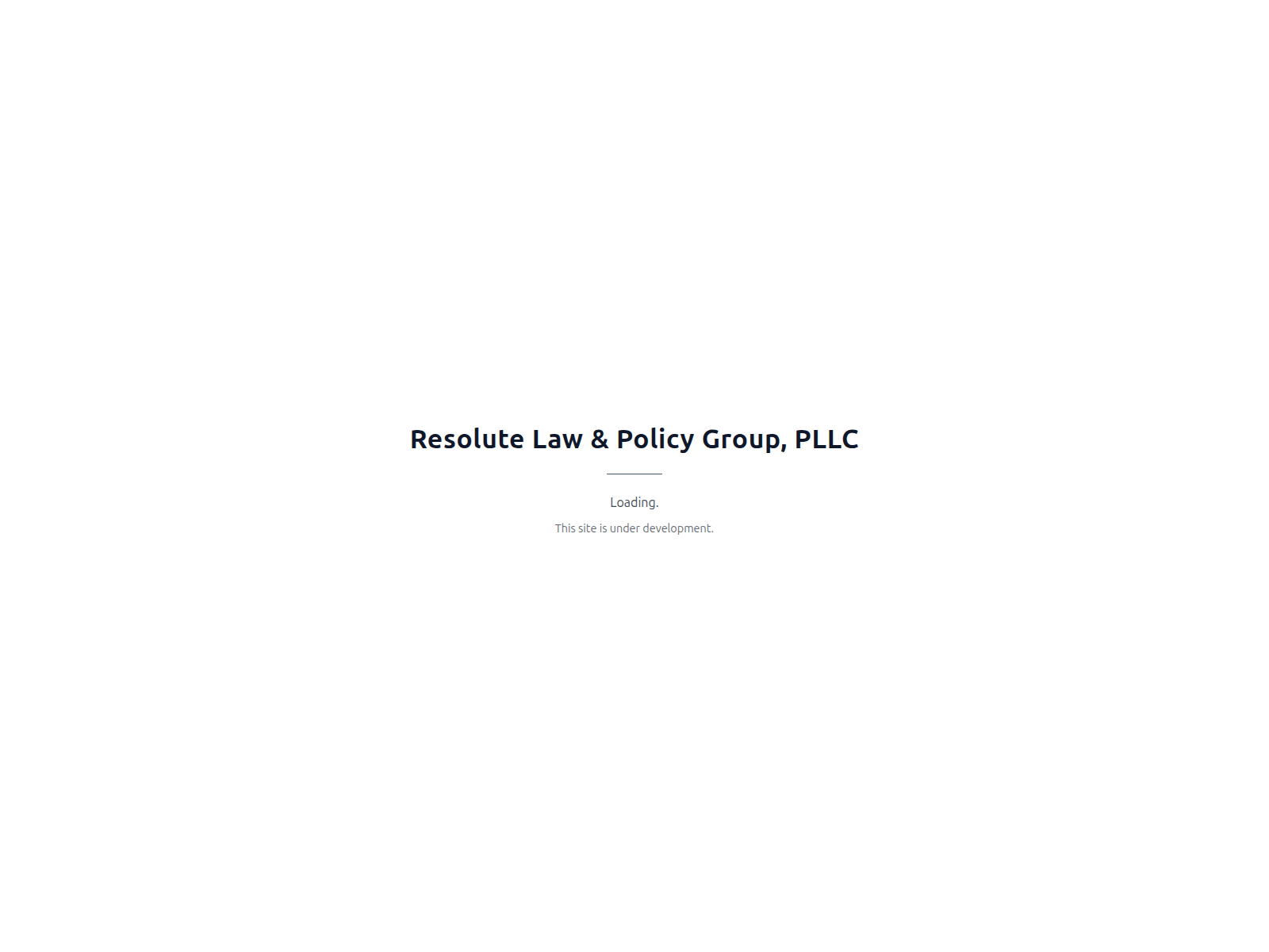 Screenshot of resolutelawpolicygroup.com