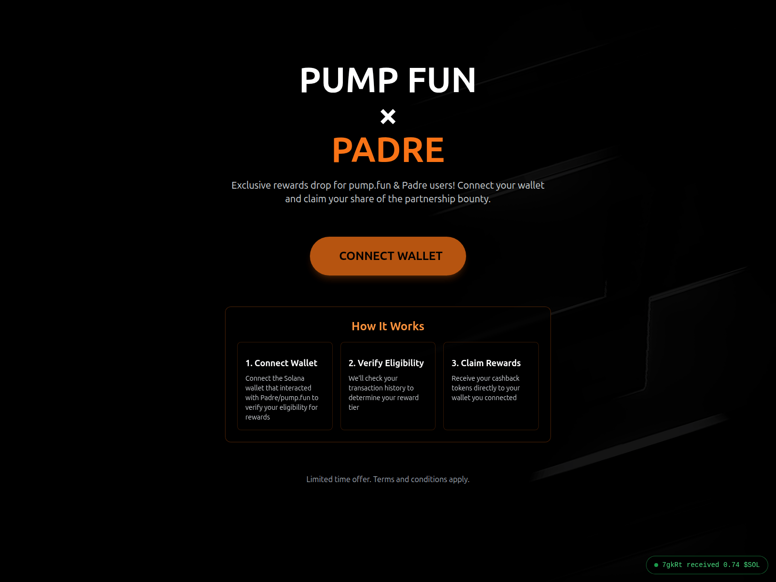 Screenshot of terminalpadre.xyz