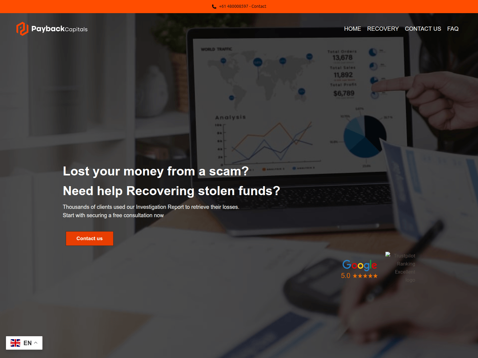 Screenshot of paybackcapitals.com