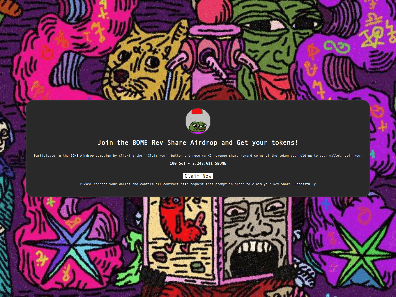 Screenshot of claim-bome.pages.dev
