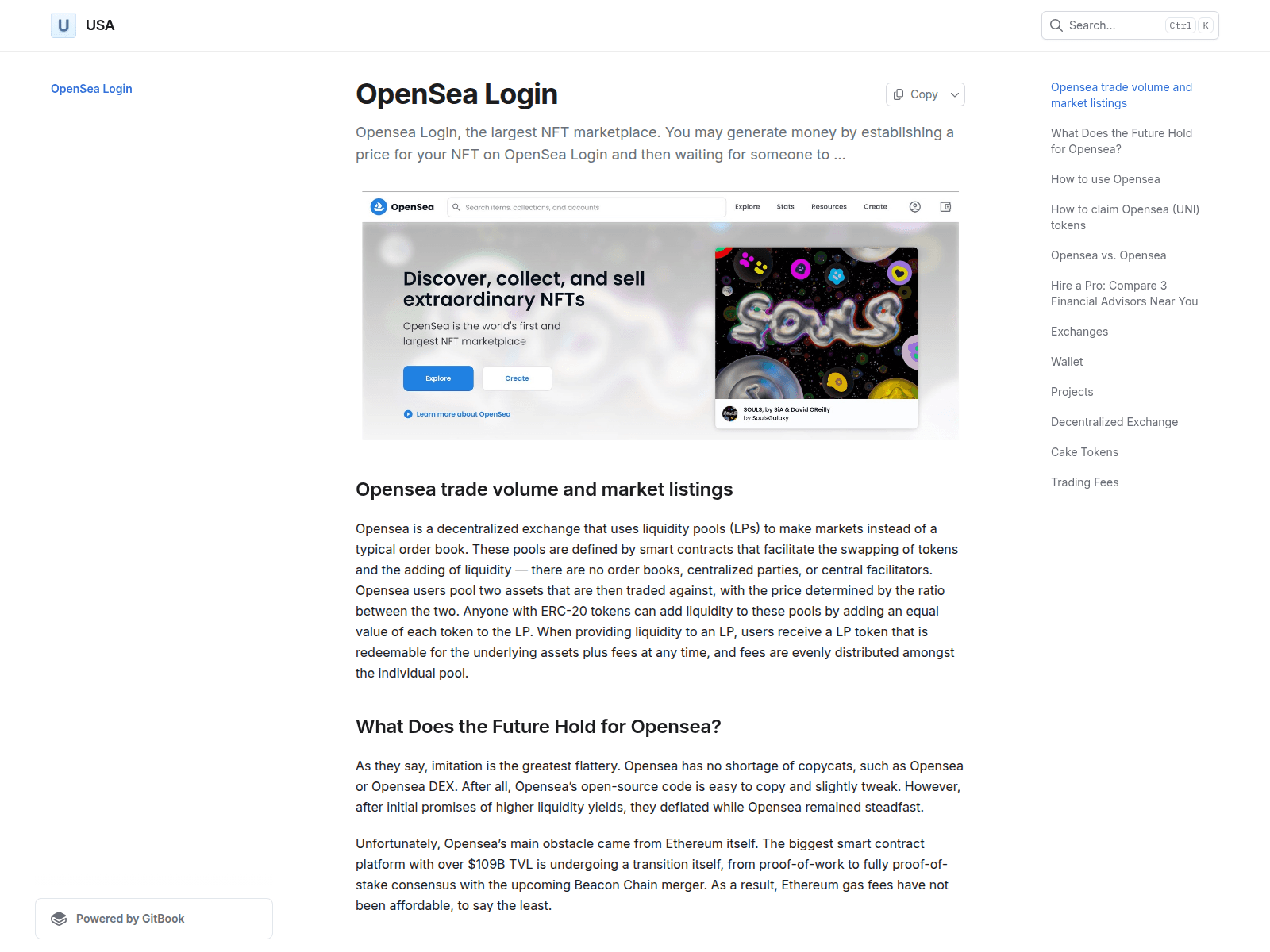Screenshot of opensealogusa.gitbook.io