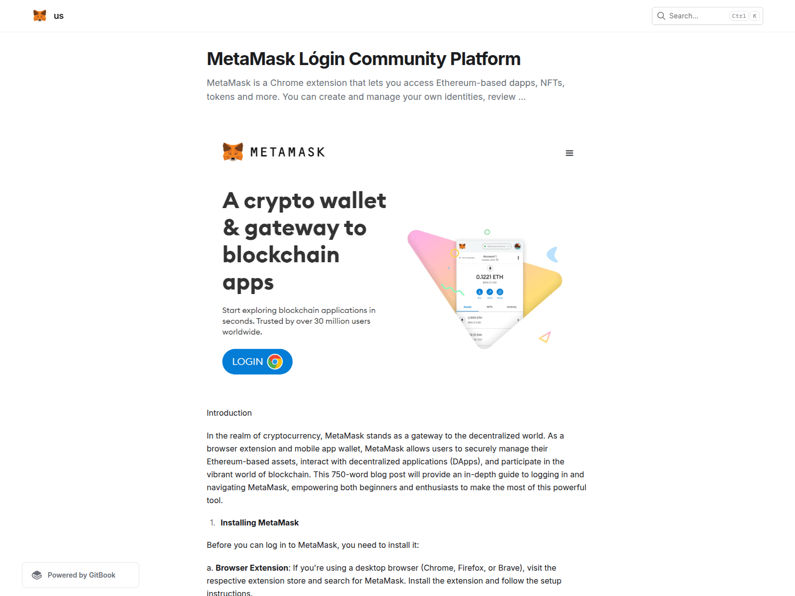 Screenshot of metmsklguin.gitbook.io