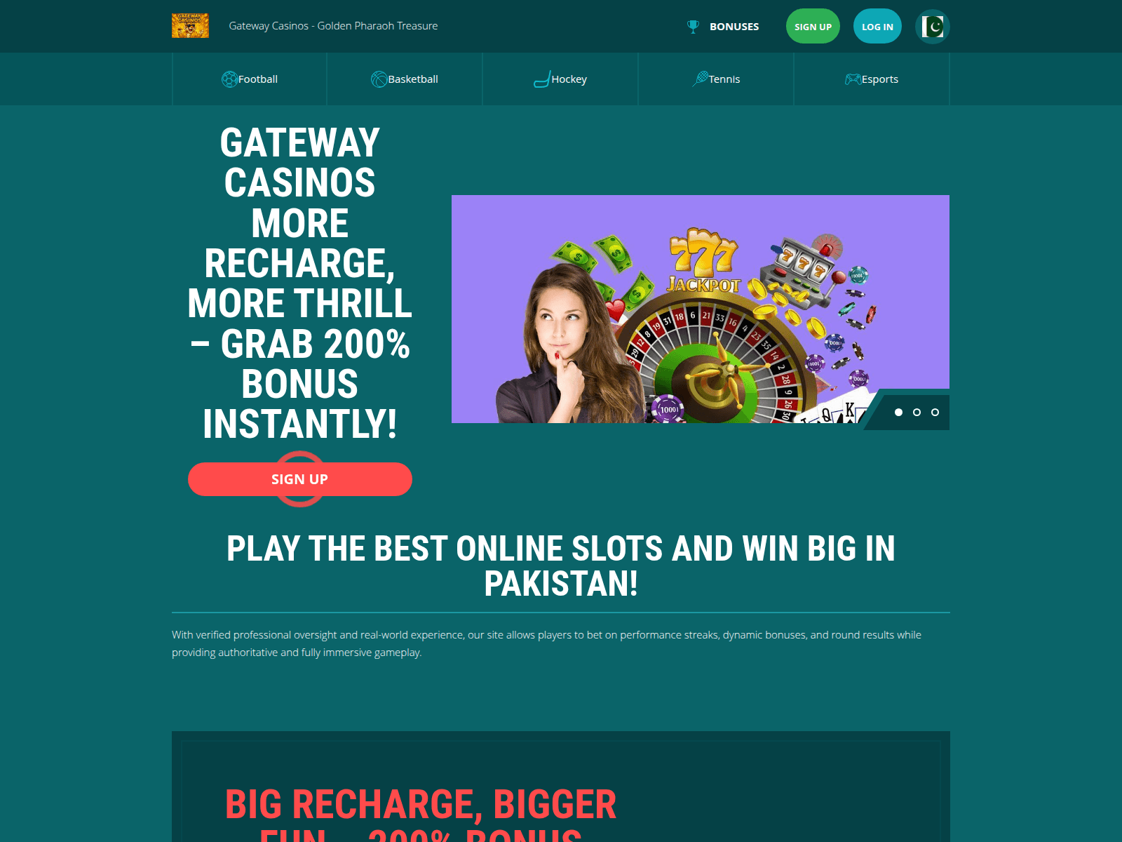 Screenshot of gatewaycasinosh.com